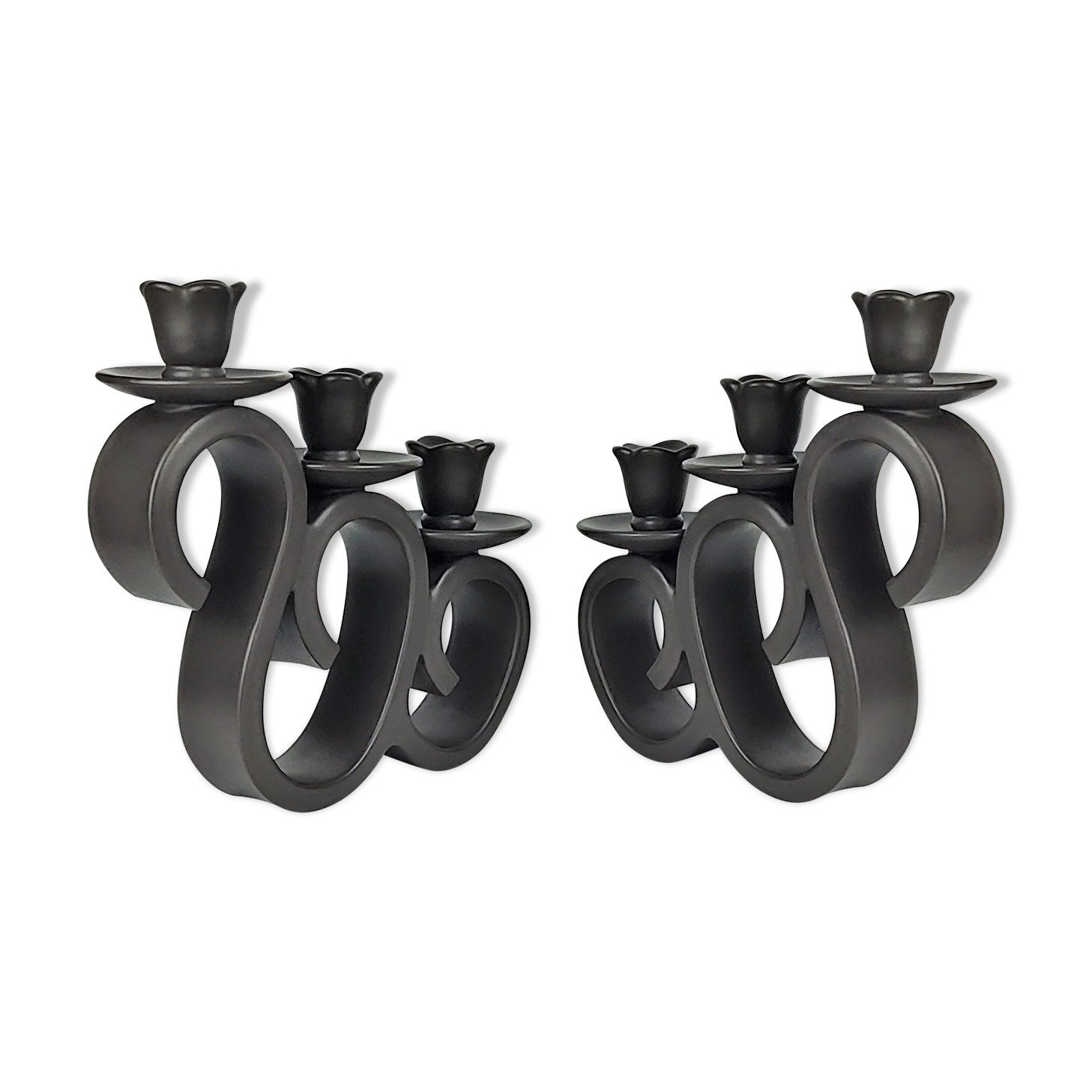 Large candlesticks Giraud Vallauris France 1950