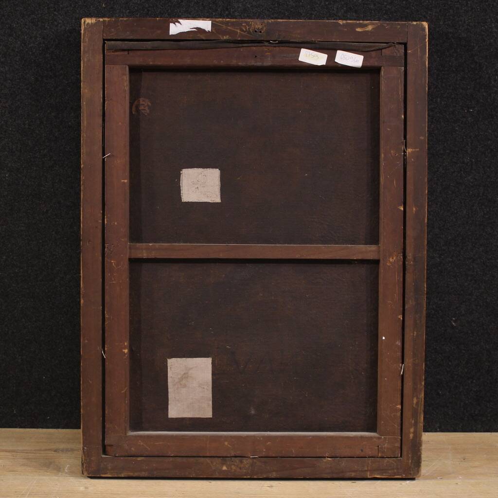 Antique Spanish painting portrait of a gentleman from the 18th century