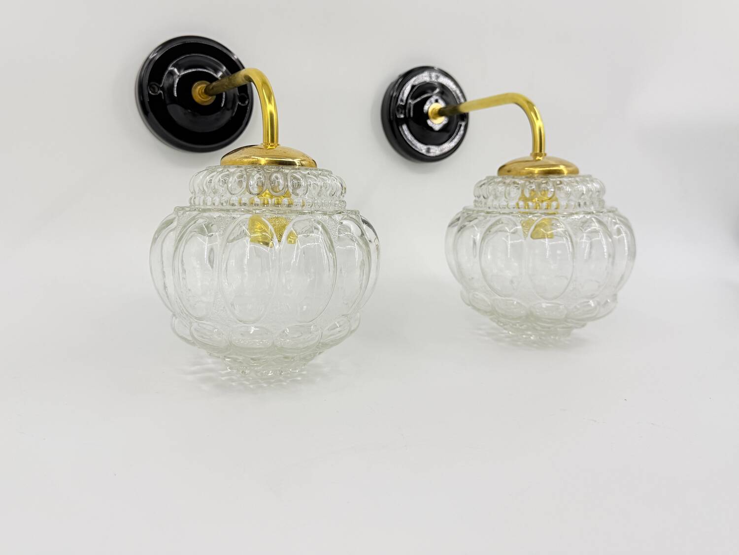 Paire d'appliques Bubble vintage