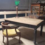 Louis Philippe notary office in oak, 1900 period - 1m49