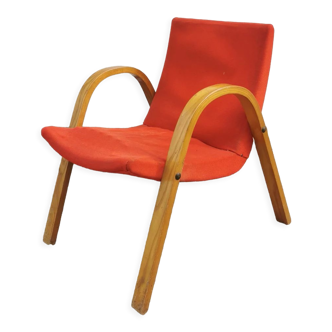 Fauteuil vintage Steiner bow wood