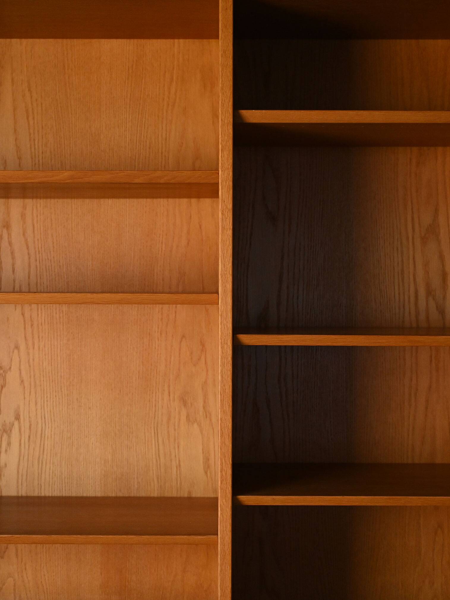 Bibliothèque scandinave avec compartiment de rangement