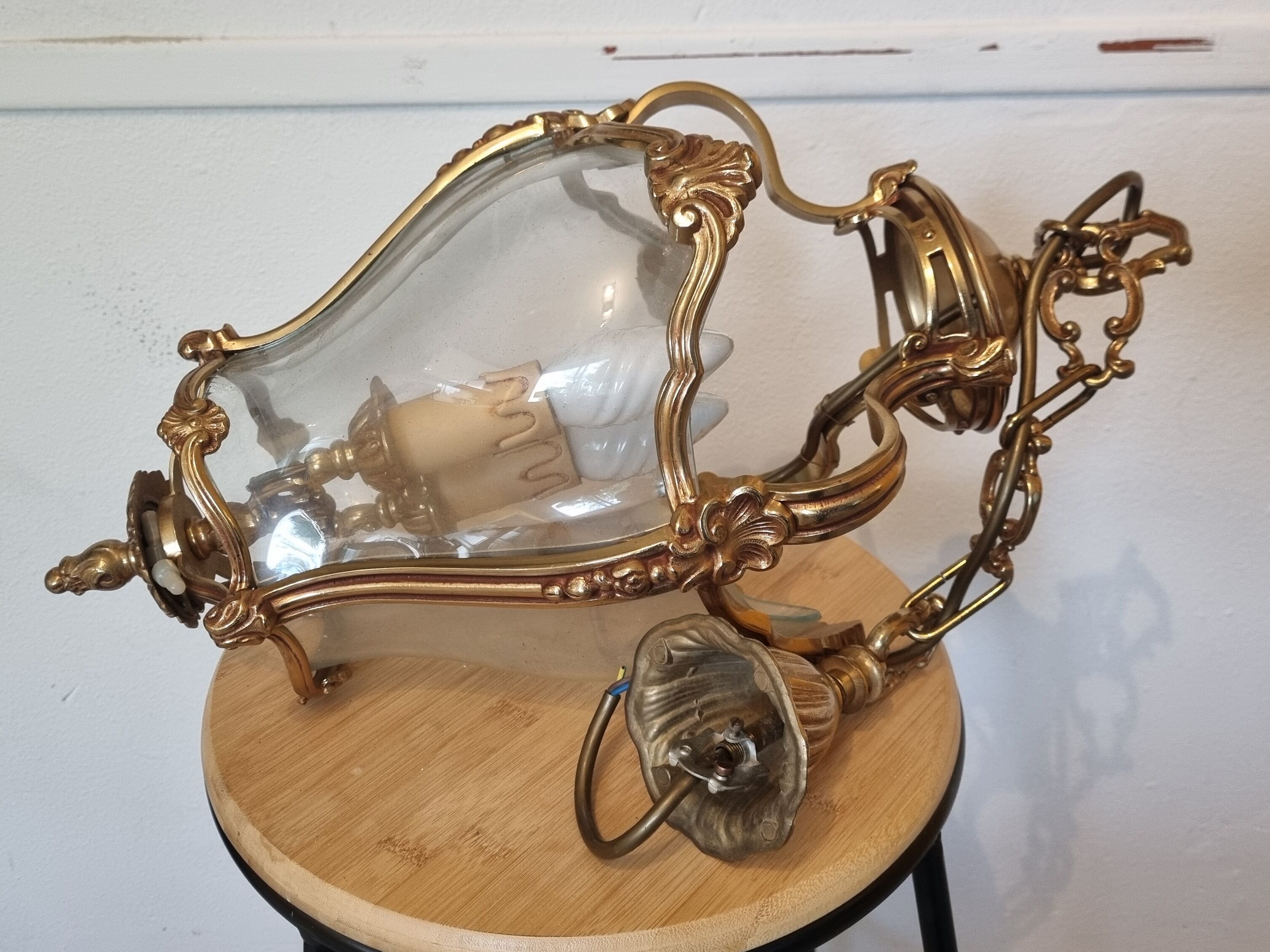 Lustre bronze Louis XV