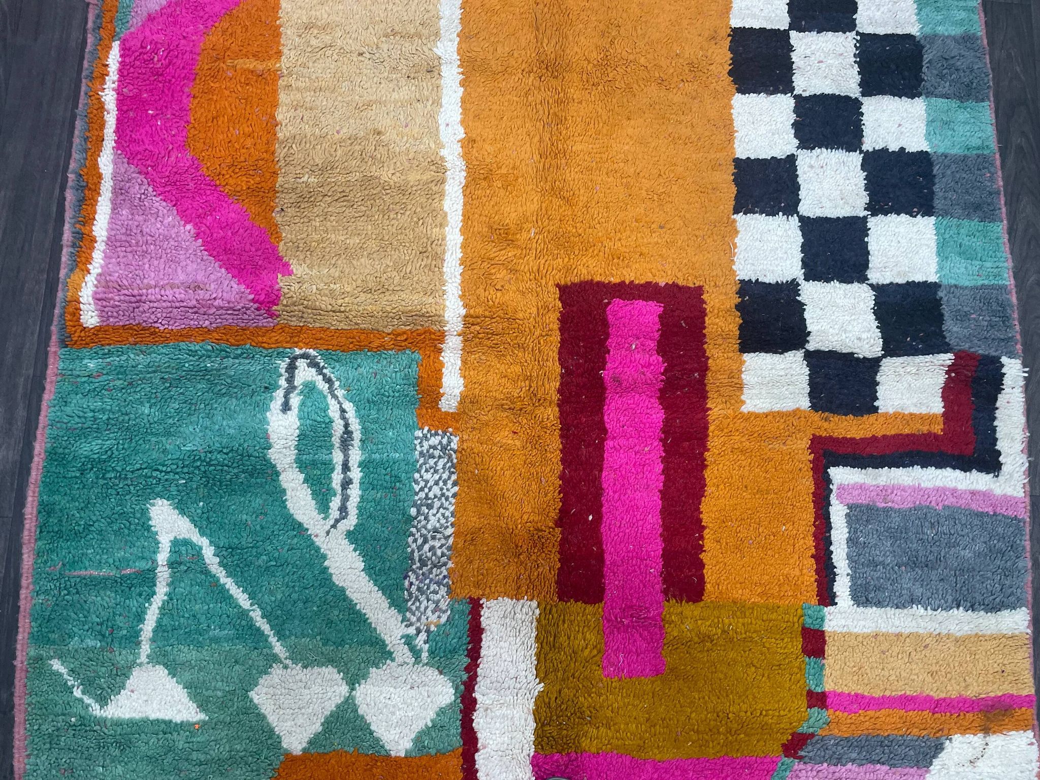 Tapis berbère en laine pure 2.5 x 1.5 m
