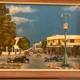 Tableau "Grand café de Paris" Rachid Errzieq