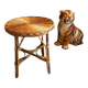 Vintage wicker side table