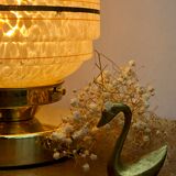 Vintage globe-laying lamp