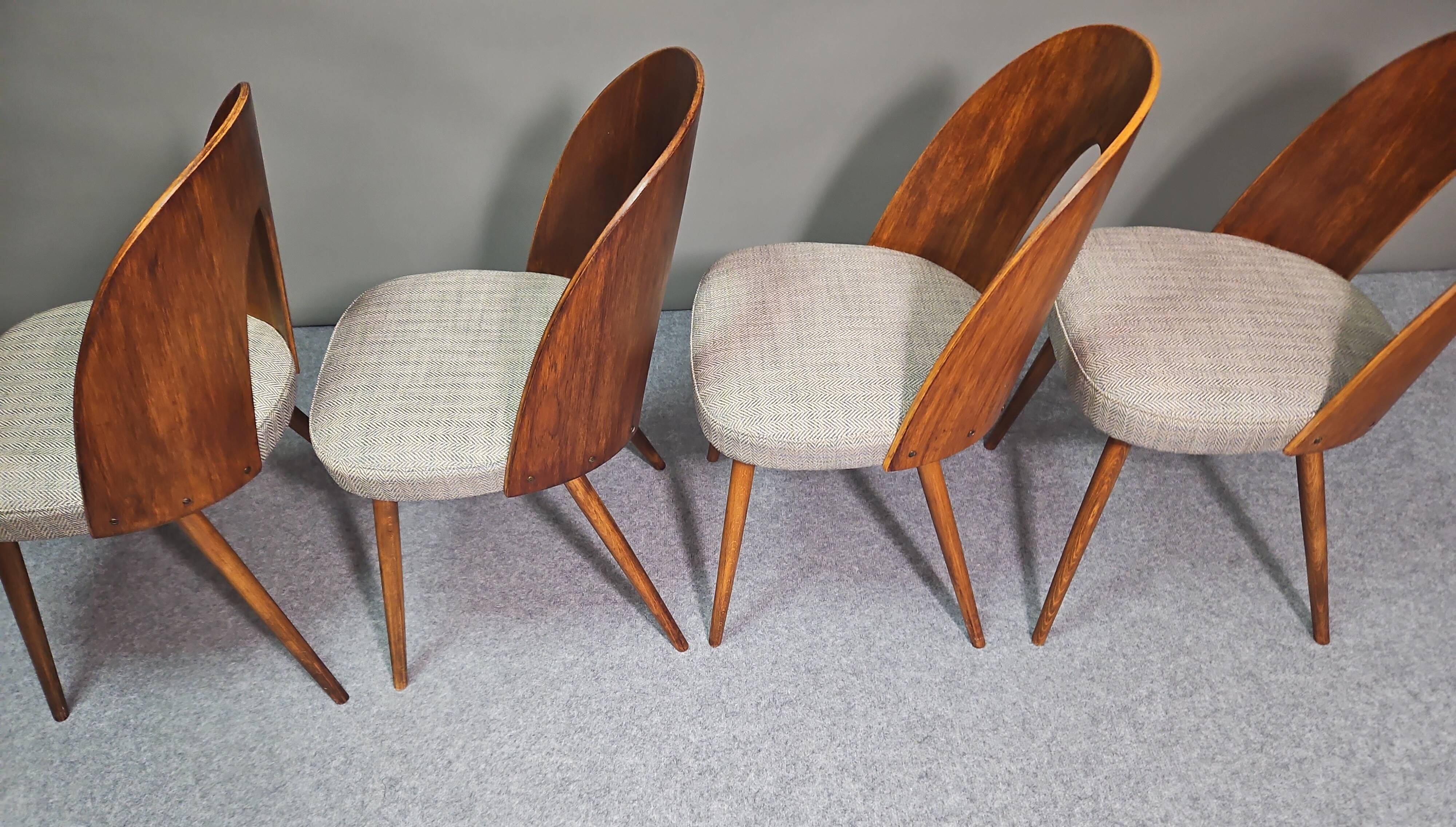 Chairs designed by Antonín Šuman for Tatra Nabytok, Czechoslovakia 1960s.