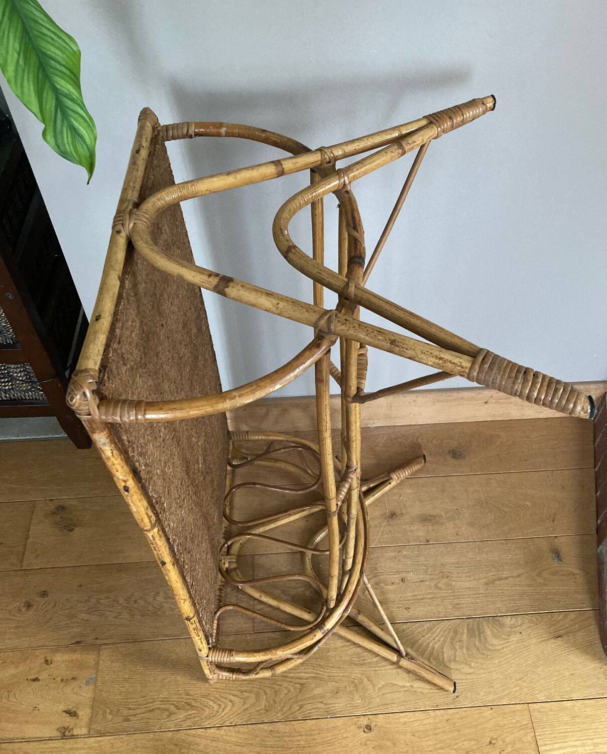 Vintage wicker rattan coffee table from the 1960s/70s (delivery possible)