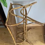Vintage wicker rattan coffee table from the 1960s/70s (delivery possible)