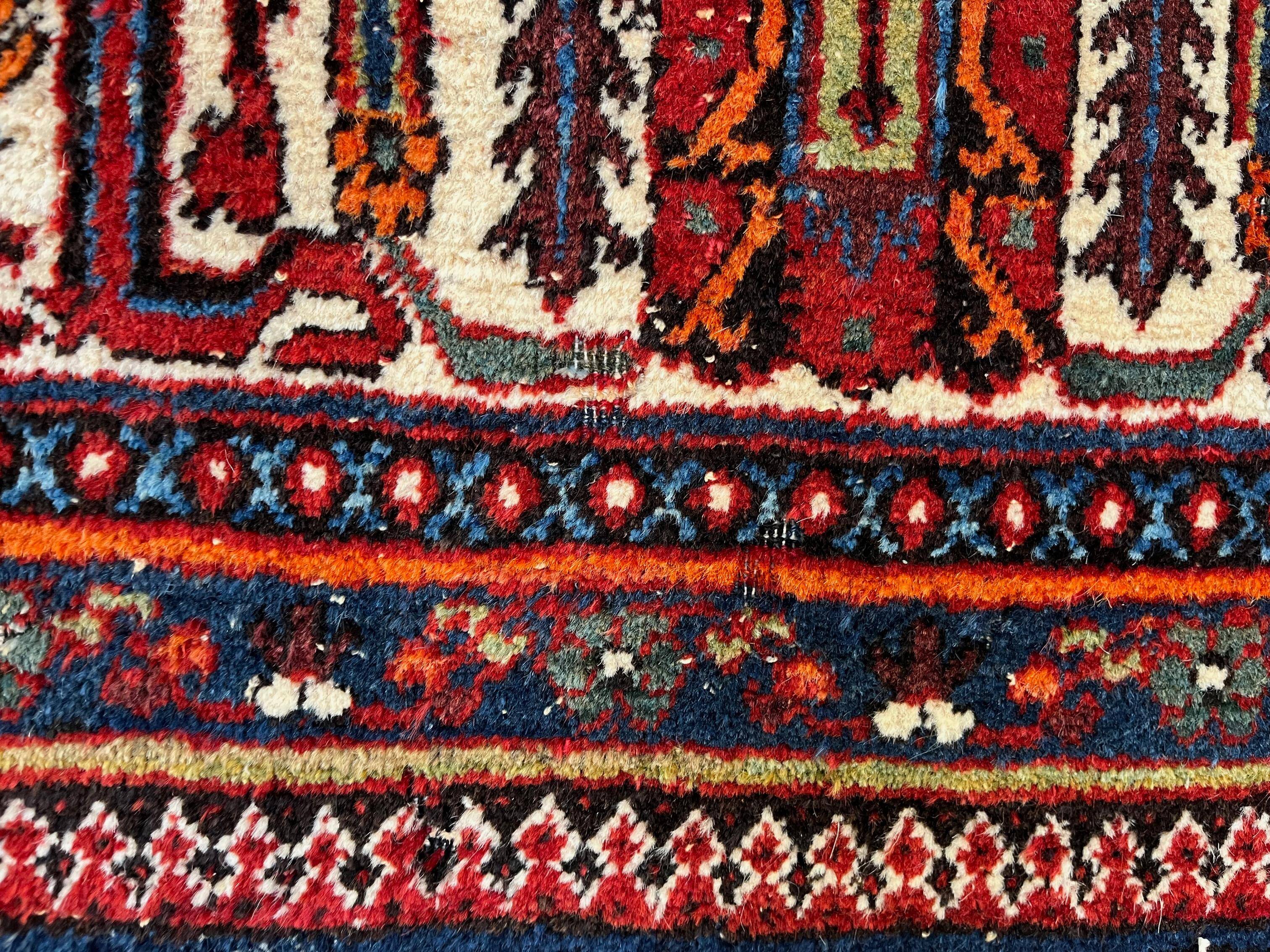 Vintage Persian Meymeh Rug, Wool Oriental HandMade Rug 328x236 cm