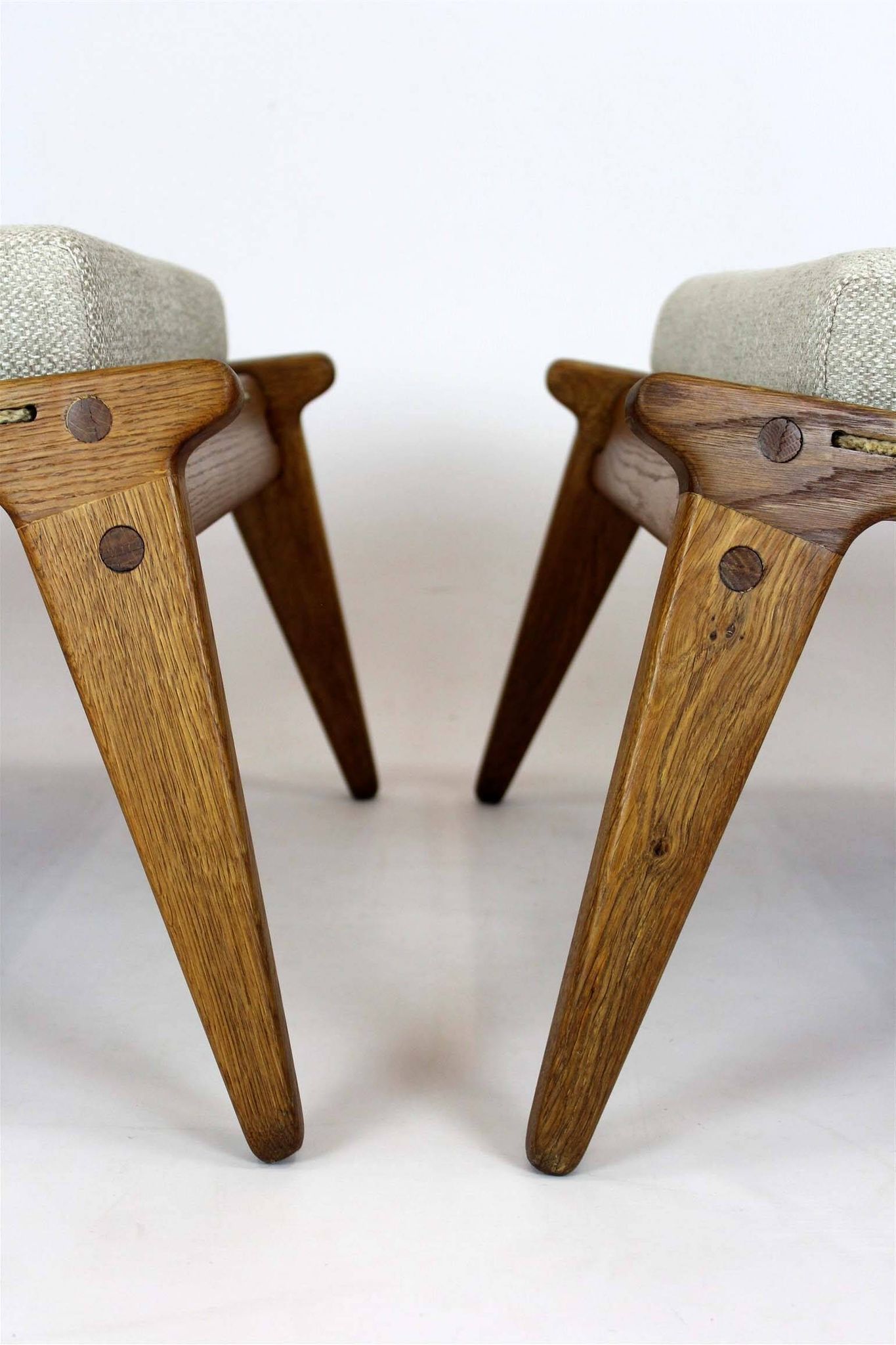 Restored Mid-Century Scandinavian Hunting Chairs by Kristiansson, 1950s
