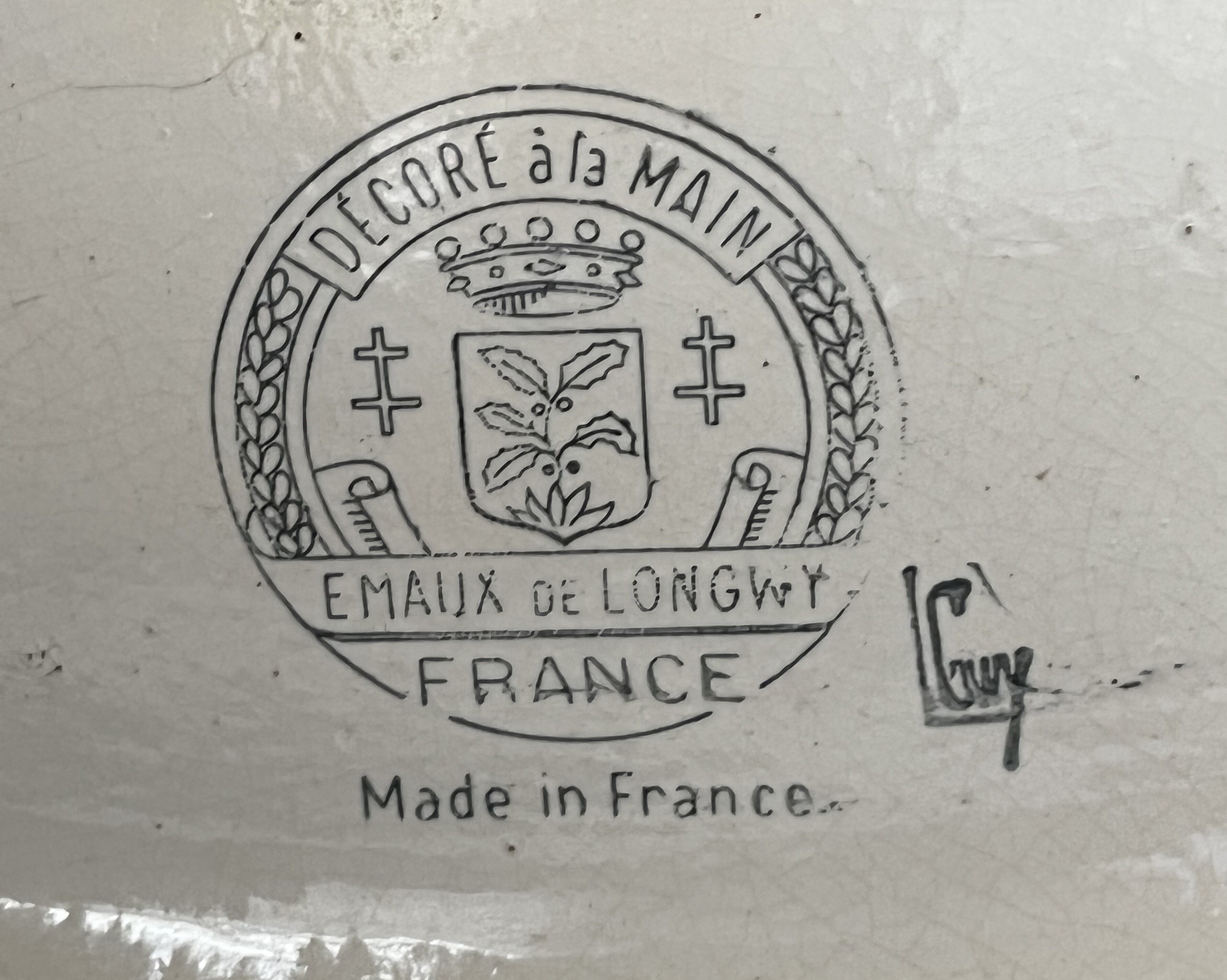 Jardinière en émaux de Longwy