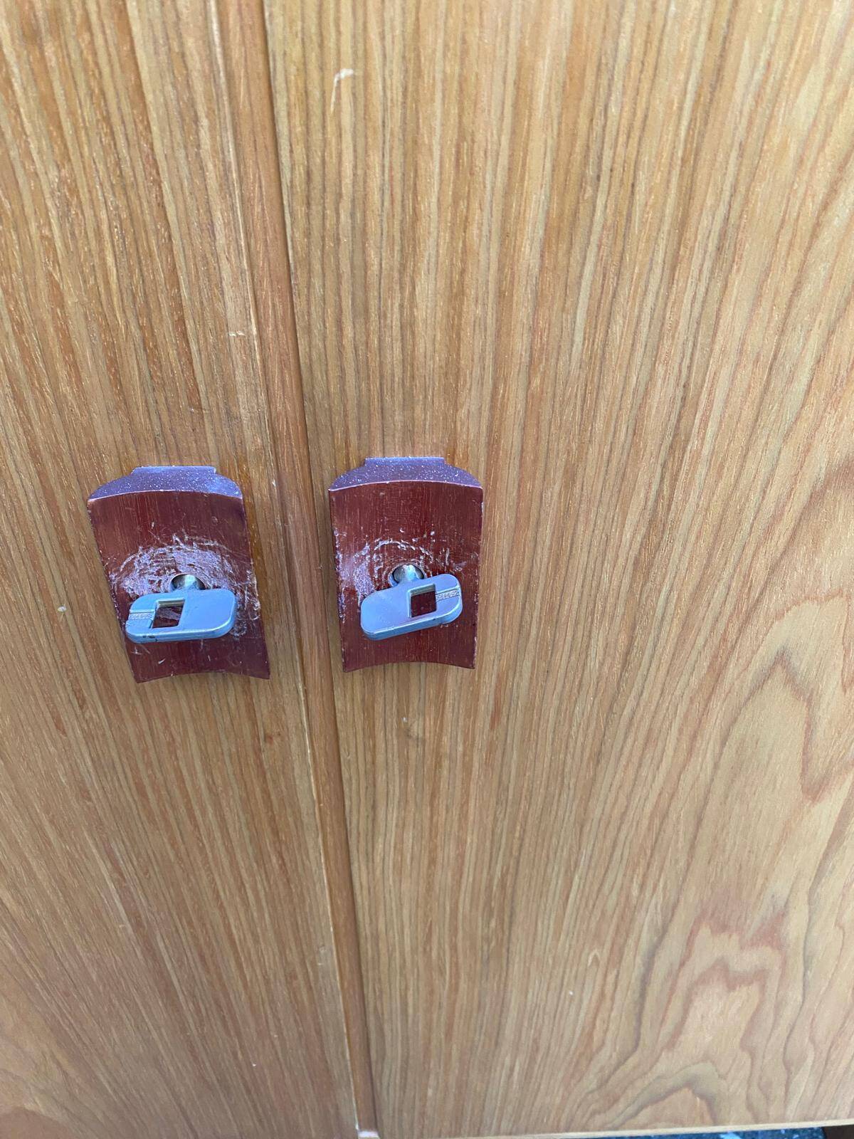 Small Scandinavian oak wardrobe from the 1970s.