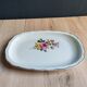 Vintage oval serving platter in white porcelain
