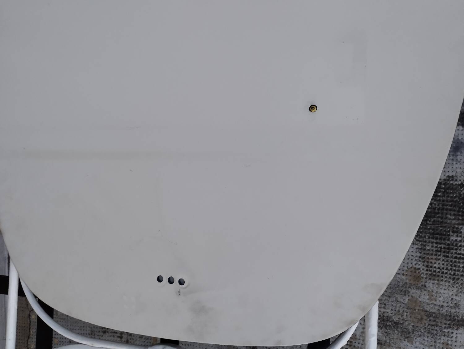 Vintage oval smoked brown mirror