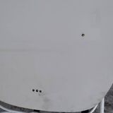 Vintage oval smoked brown mirror