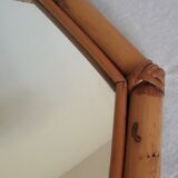 Bamboo hexagonal mirror 39 x 39 cm