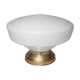 Globe opaline and brass plafon d30cm