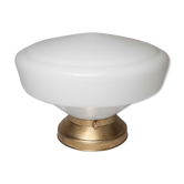 Globe opaline and brass plafon d30cm