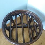 Wicker rattan stool pouf