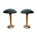 Pair of lamp called "liner" in wood and metal.