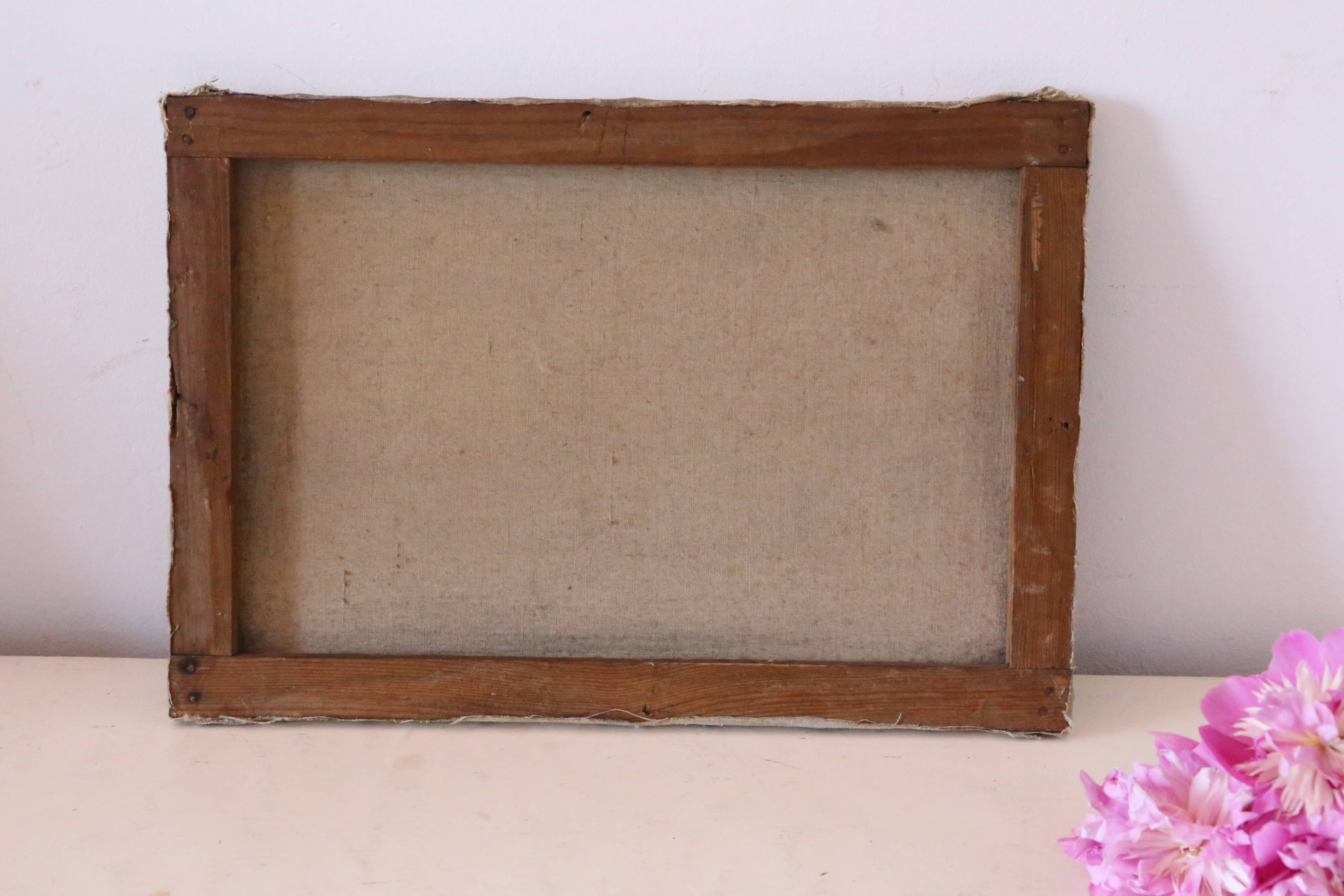 Painting bouquet of flowers, still life, signed Louis Andrey, oil on canvas, mid-twentieth