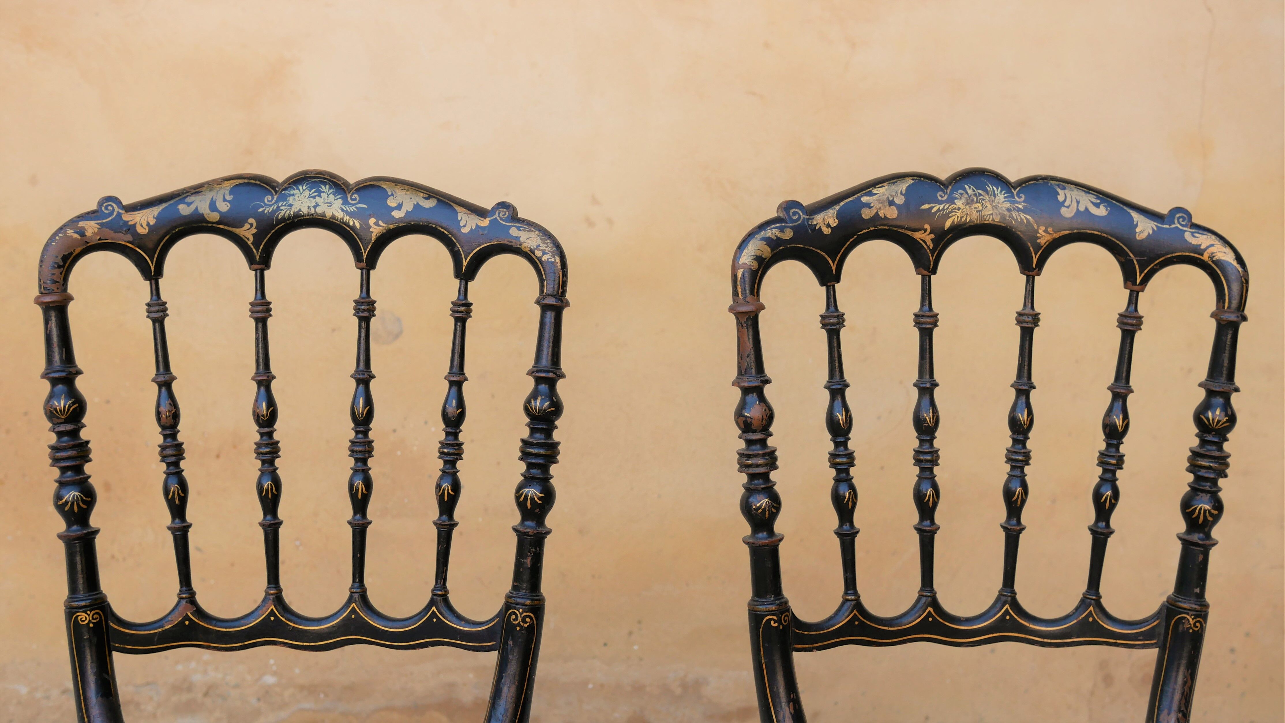 Napoleon III wooden and canning chair, 1920s