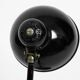 Original 1940s black Kaiser Idell metal table lamp model 6551