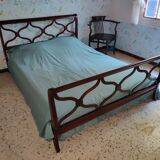 Directoire-style mahogany double bed