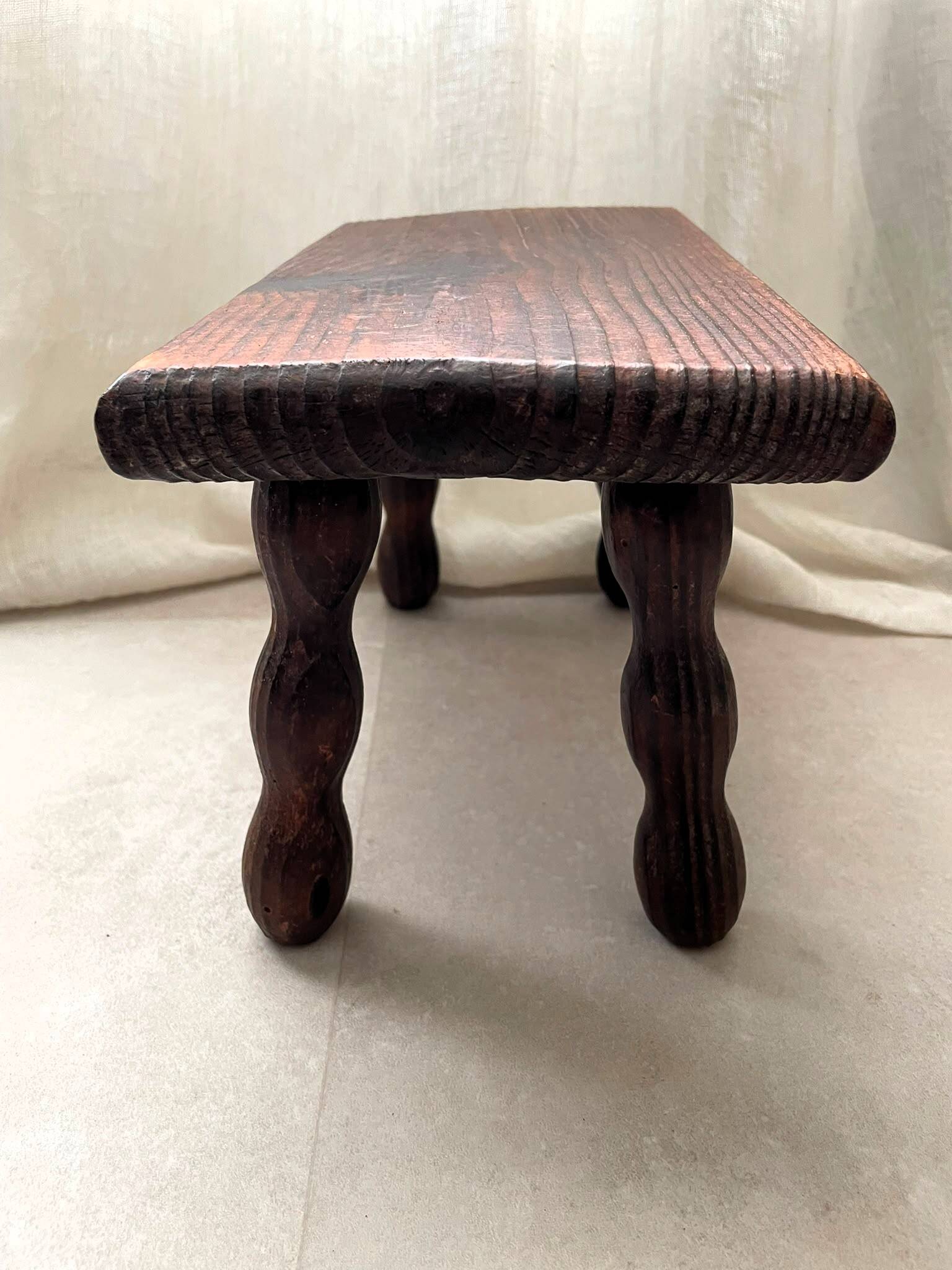 Tabouret bois vintage