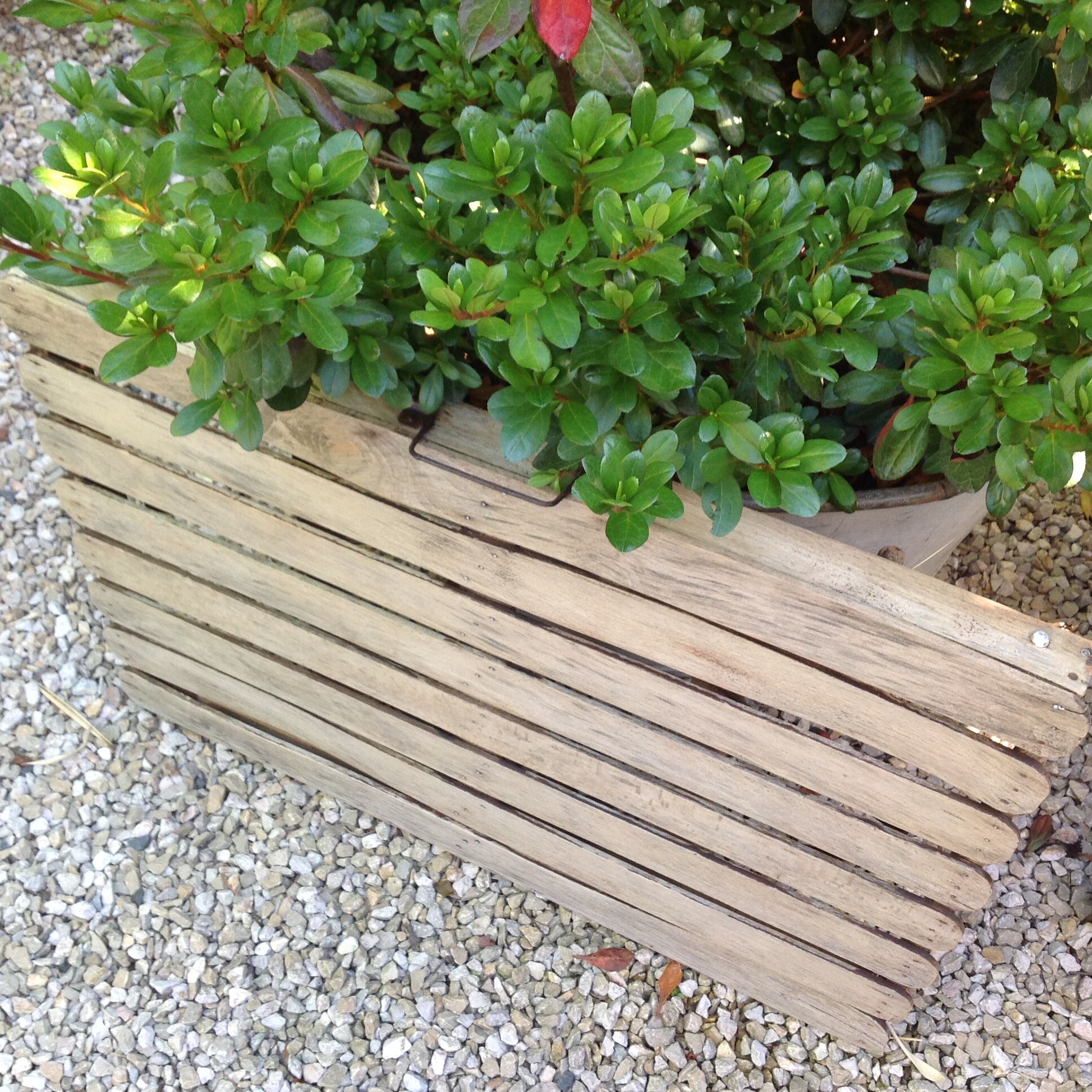 Wooden folding table