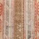 Tapis pour couloir rouge et beige, tapis vintage coureur, 70x289 cm