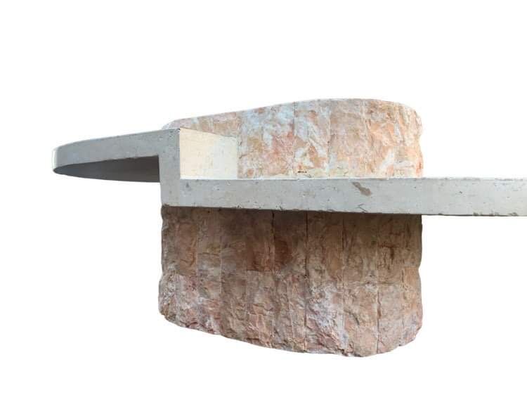 Stone coffee table