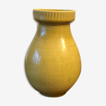 Vase italien en céramique craquelé années 60