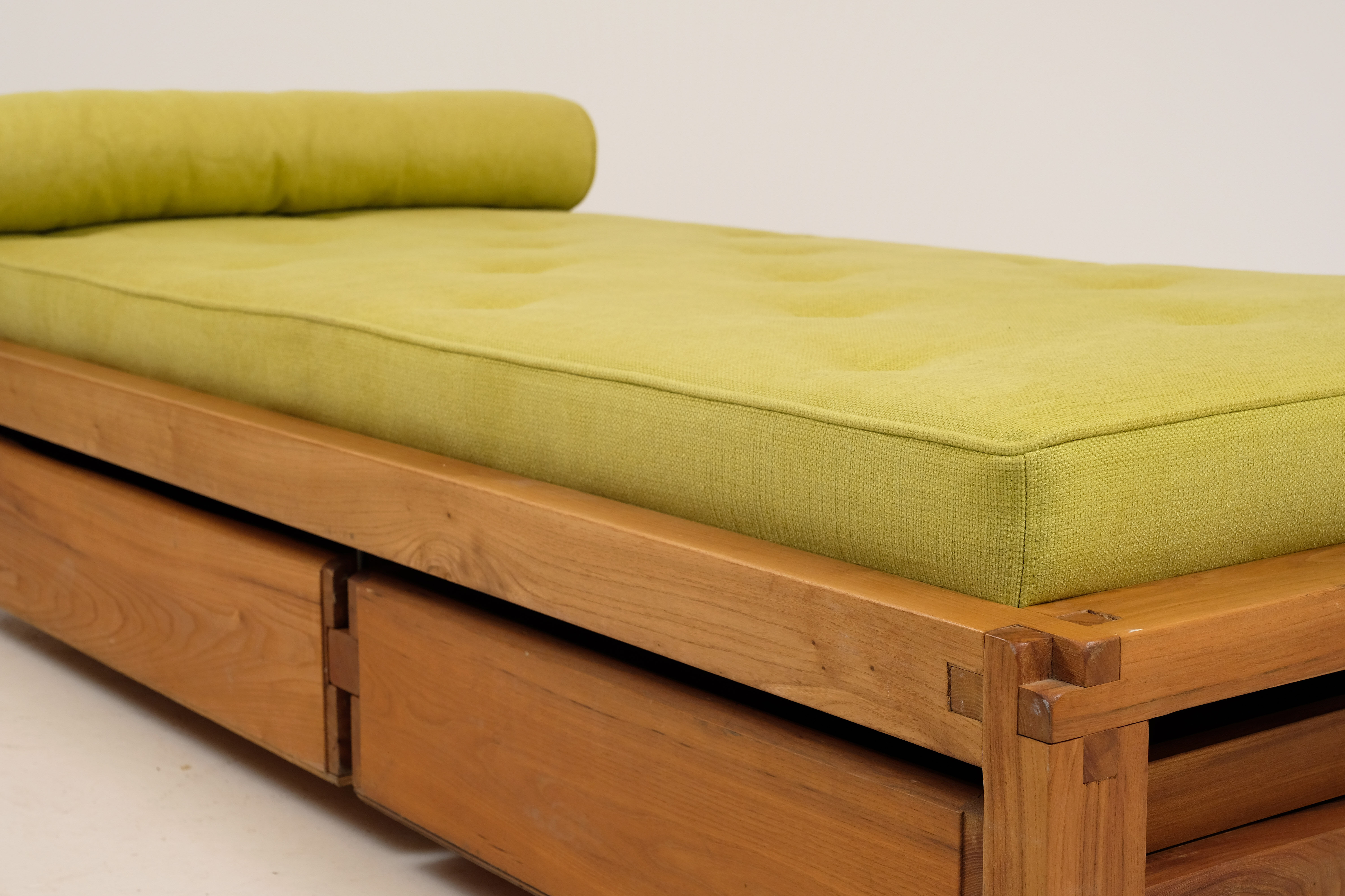 Bed L03 by Pierre Chapo in Massive Elm 1960