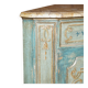 Buffet d'angle vintage peint main style français dessus marbré