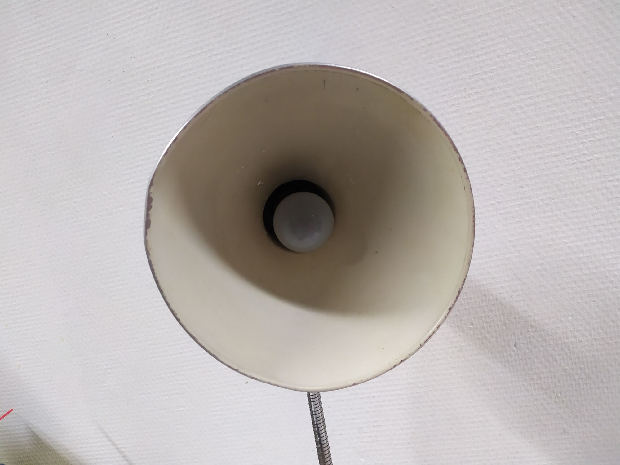 Former green aluminum metal lay desk lamp - year 60 - 70 - works