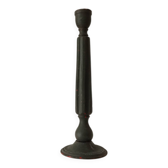 Large antique wooden candlestick