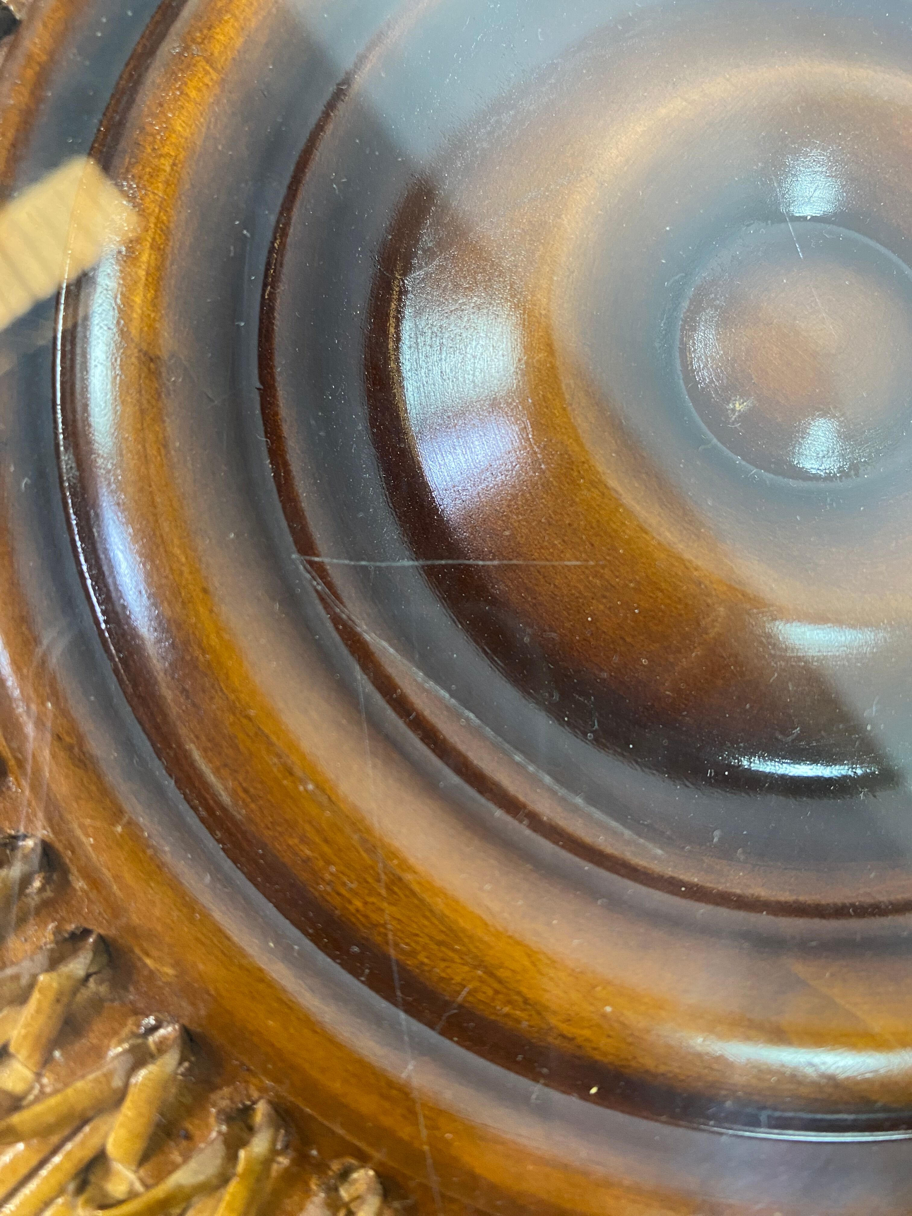 Chippendale Coffee Table in Wood, Canning and Glass