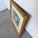 Framed nude oil painting