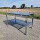1970s chrome and smoked glass coffee table
