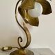 Brass flower lamp