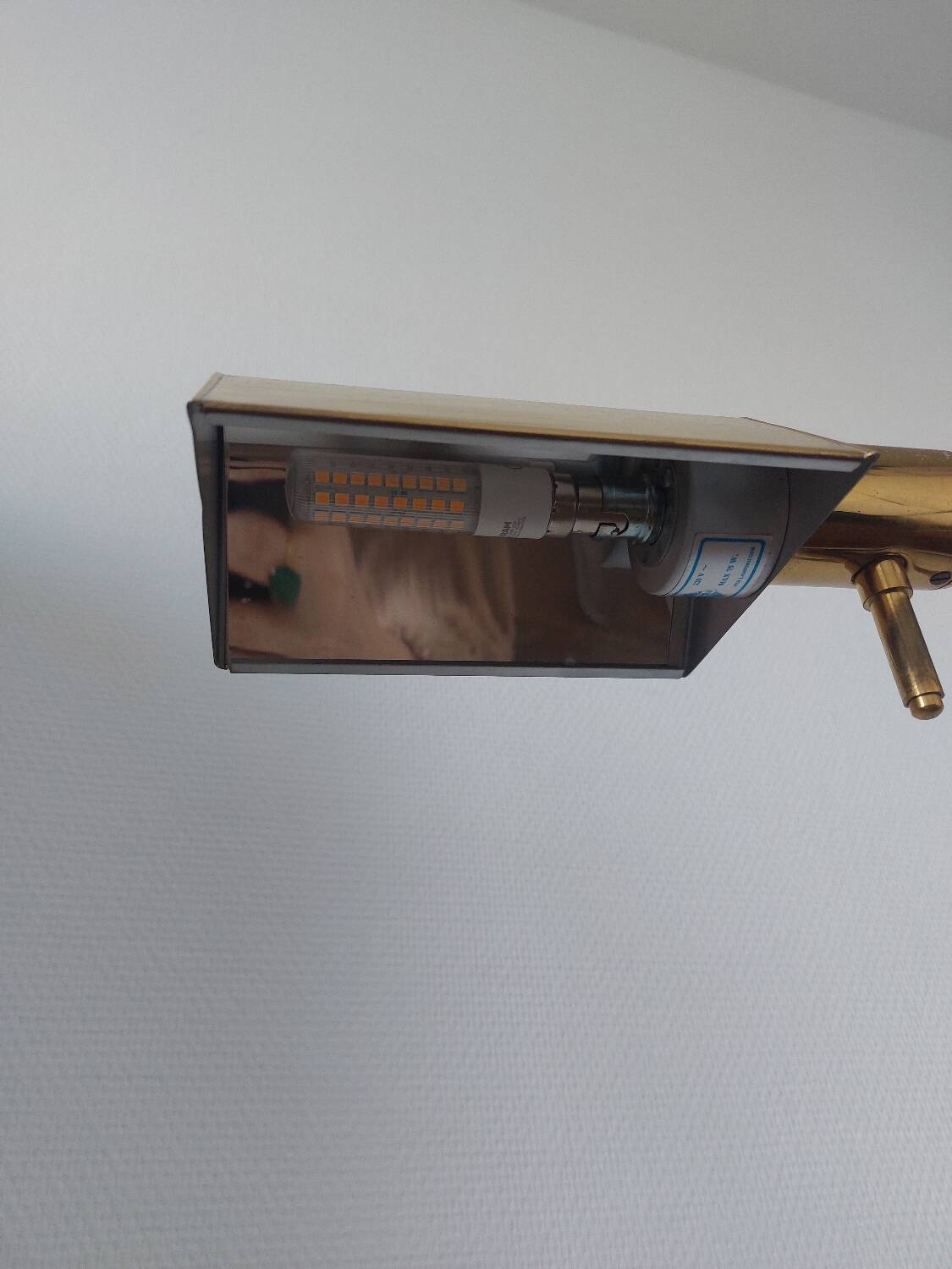 Vintage brass floor lamp