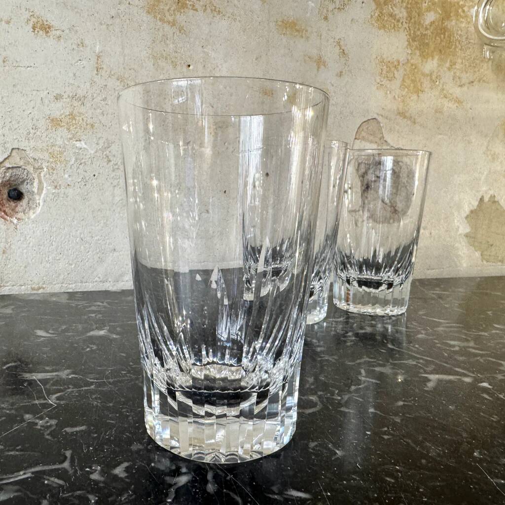 Set of 4 Baccarat Casino model orangeade glasses.