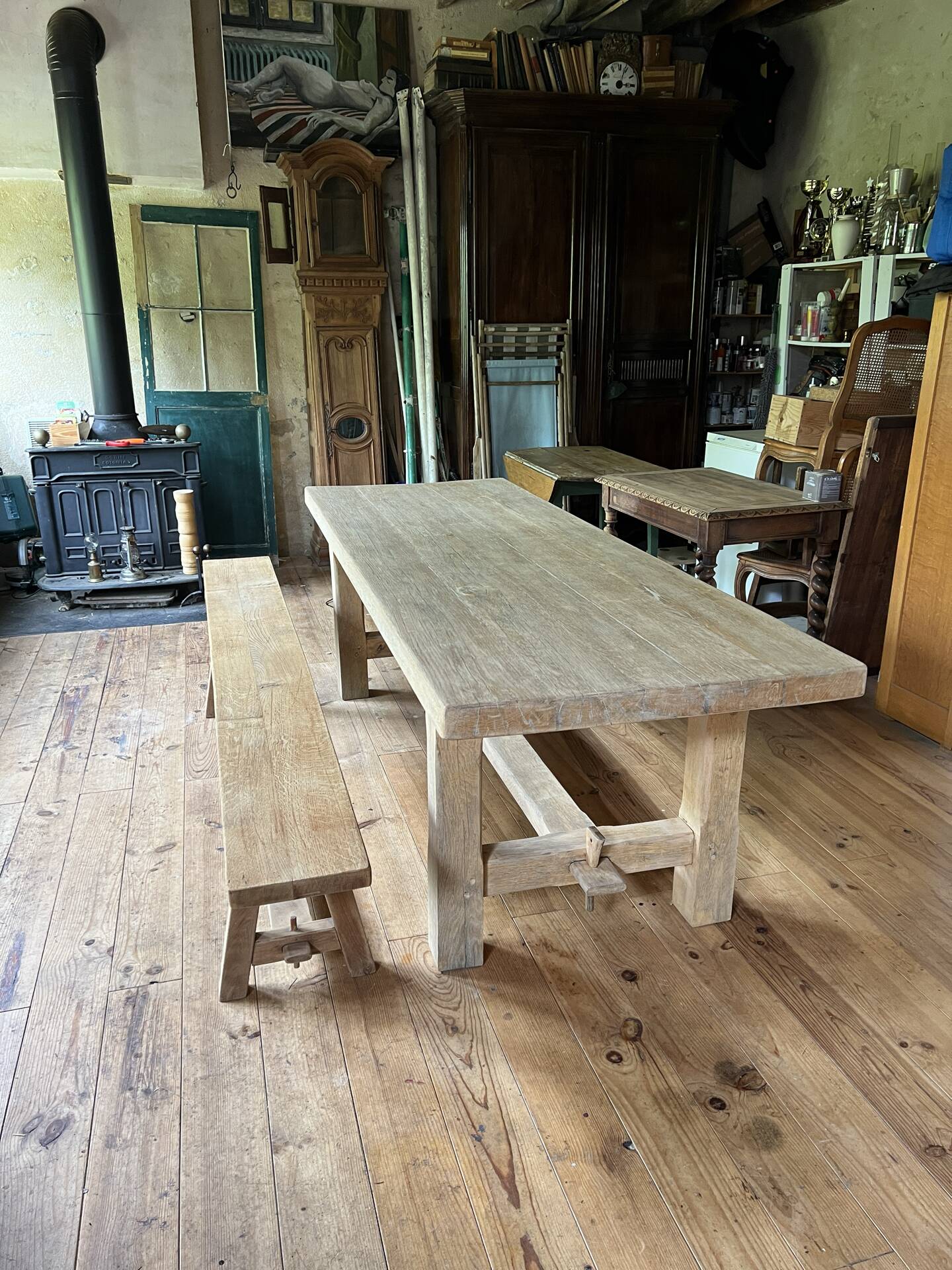 Farmhouse table - solid elm
