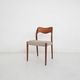 Teak dining chair model 71 by Niels Otto Moller for J.L. Moller Mobelfabrik, Denmark 1960's