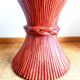 Maugrion Roche Bobois prestige rattan wheat ear table 1980