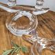 Pair of vintage Art Vannes crystal candlesticks – seventies design