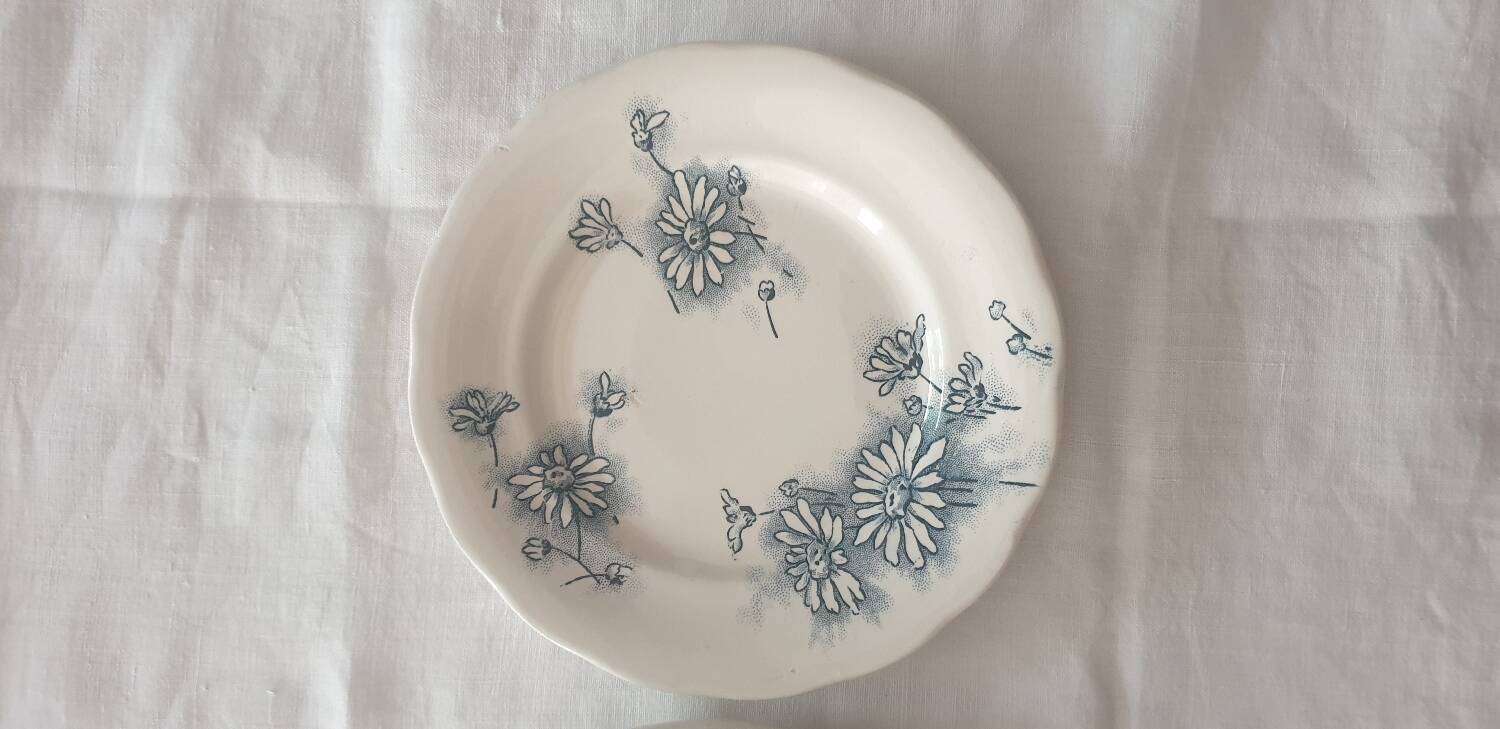 Four Marguerite plates